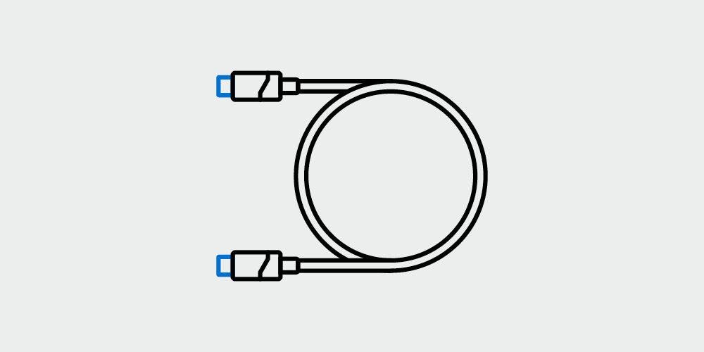 icon of charging cable